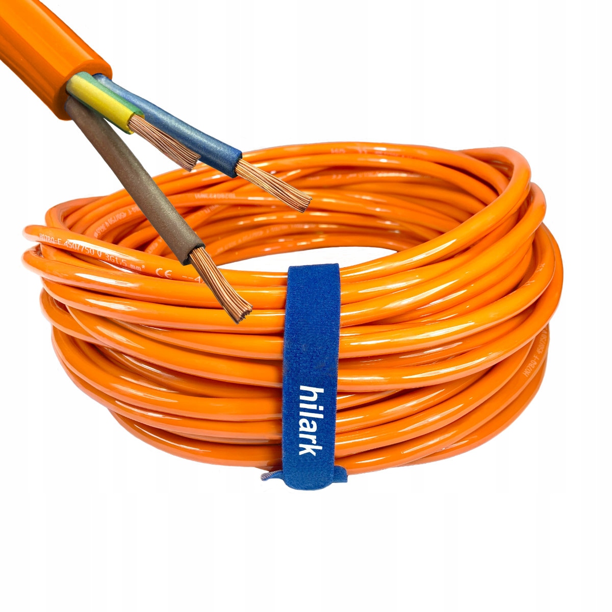 Elektrický kábel Pur H07BQ-F 3x1,5 mm2 oranžový 75 m