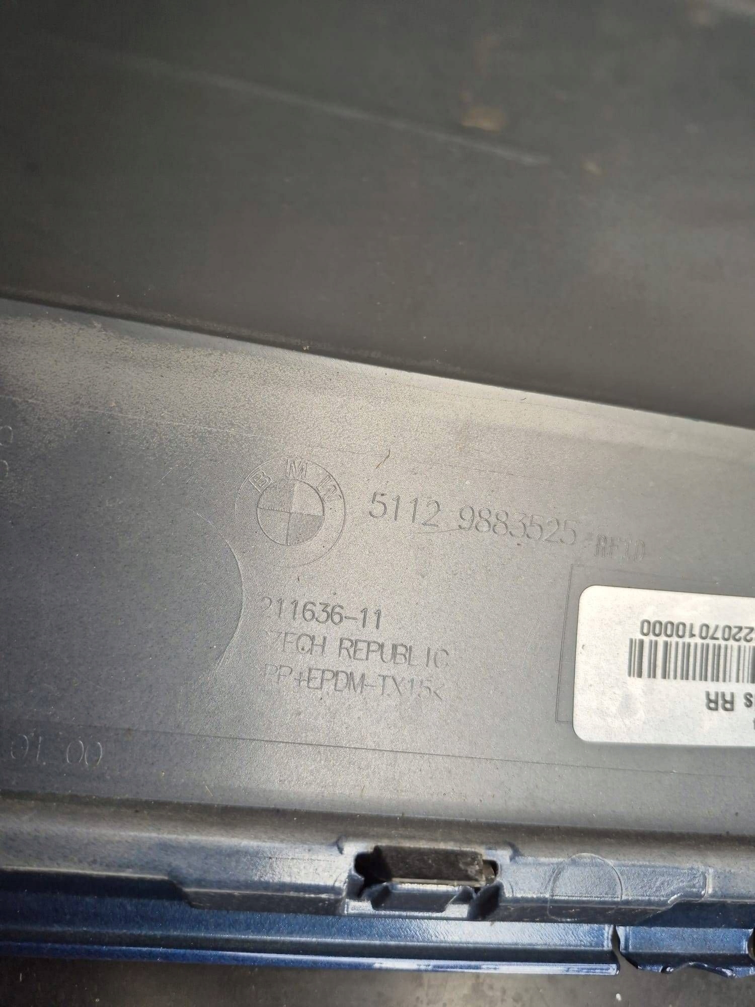 BMW X1 U11 22- bumper rear part rear PDC