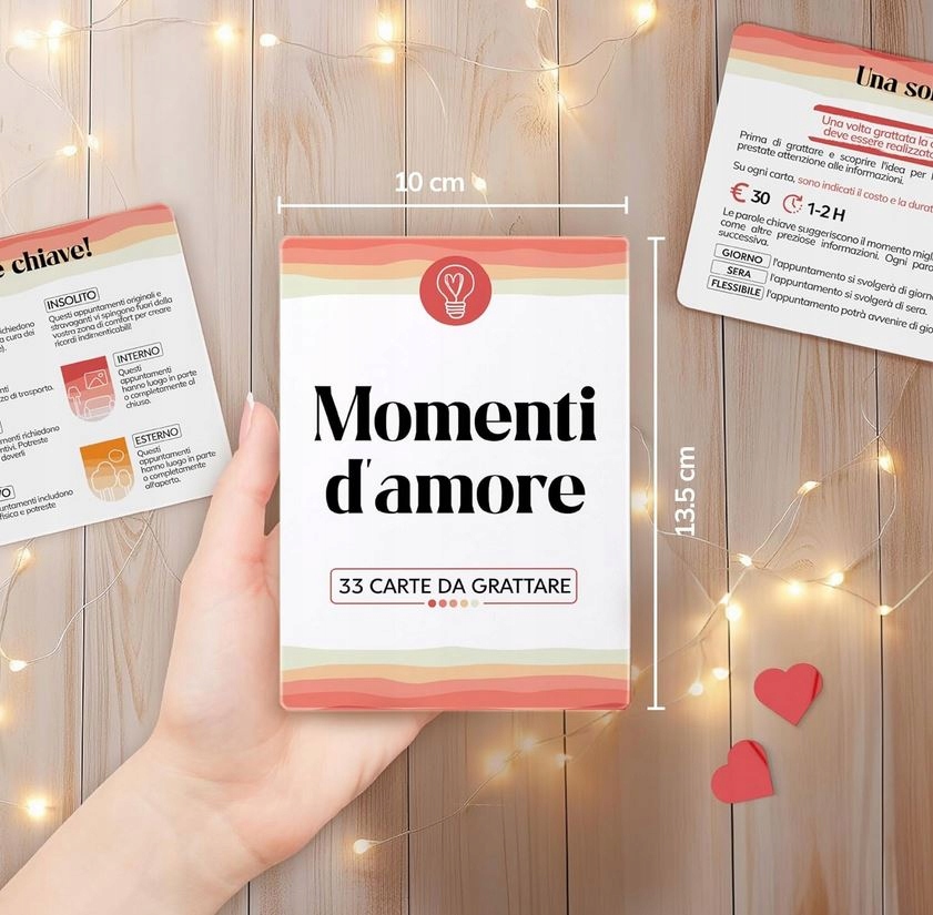Momenti d'amore Gra dla par, Zdrapka z 33, z atrakcjami, po włosku