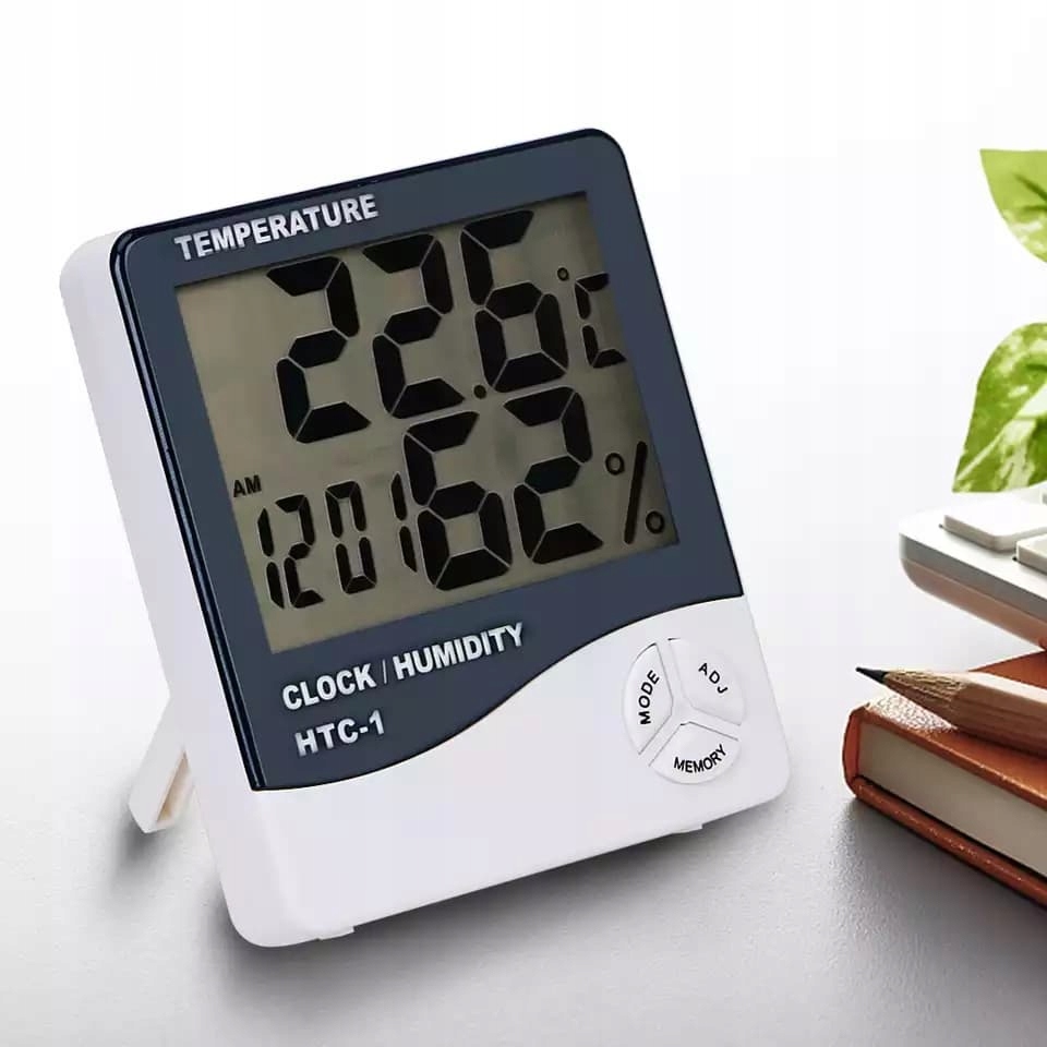 STACJA POGODY LCD TERMOMETR BEZPRZEWODOWY HIGROMETR ZEGAR + BATERIA Kod producenta PRO