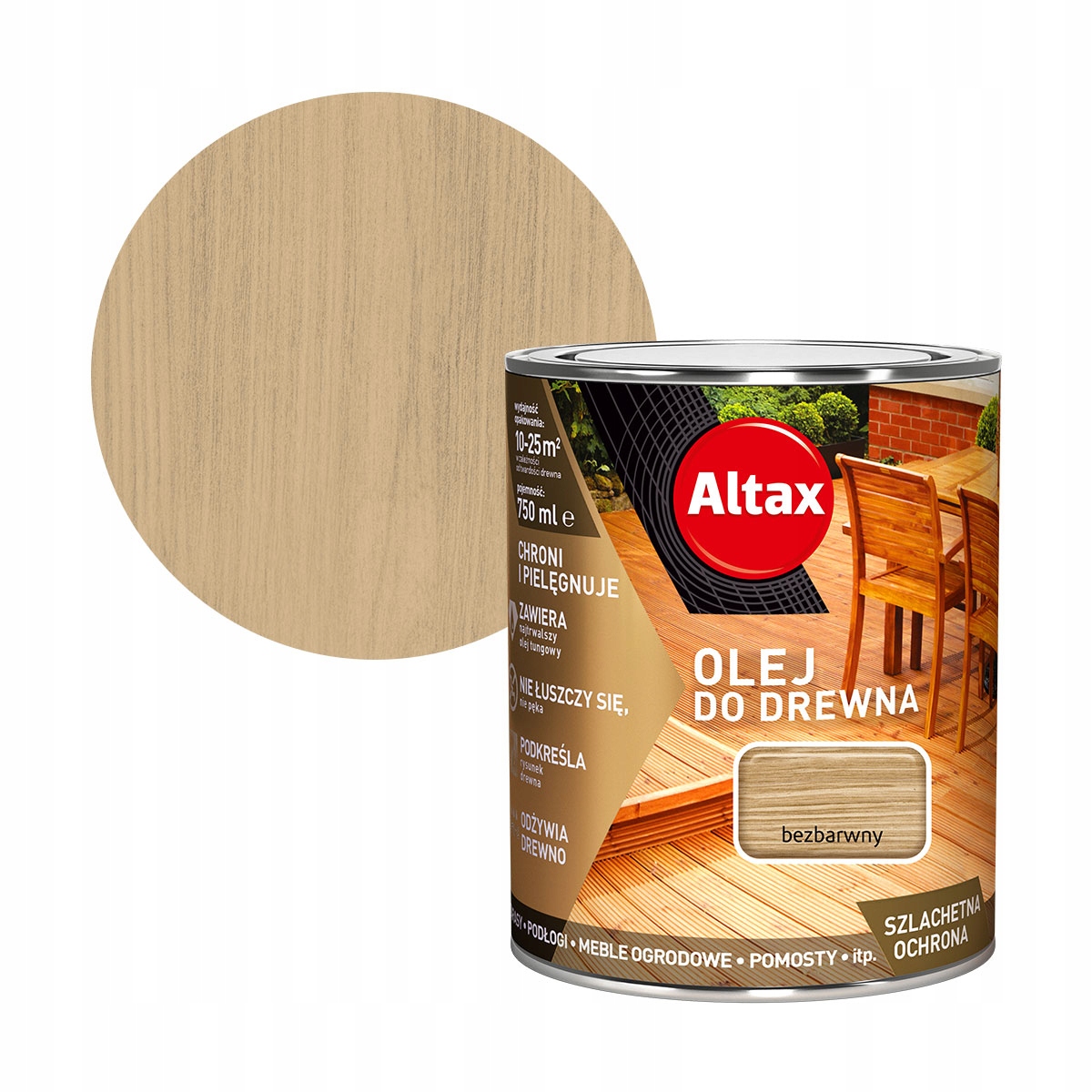 

Altax Olej Do Drewna 0,75L Bezbarwny