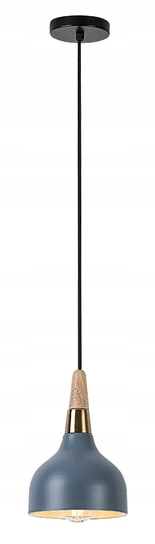 Závěsná lampa Rabalux Drusilla 1xE27 popelavý dřevěný prvek