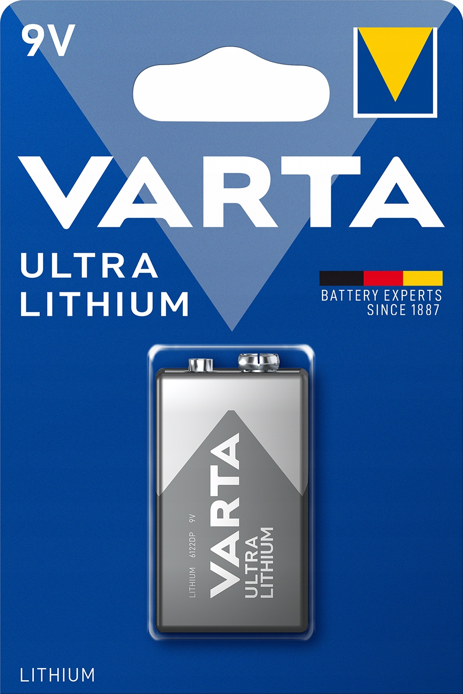 1X Varta Litium Profesjonal 9V (blister)
