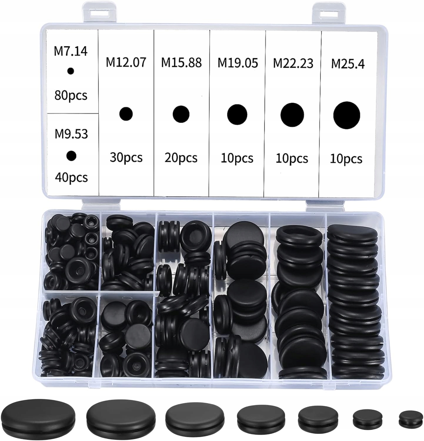 Zaślepki Gumowe do Otworów Technologicznych Karoserii Korki Zakrętki 170x