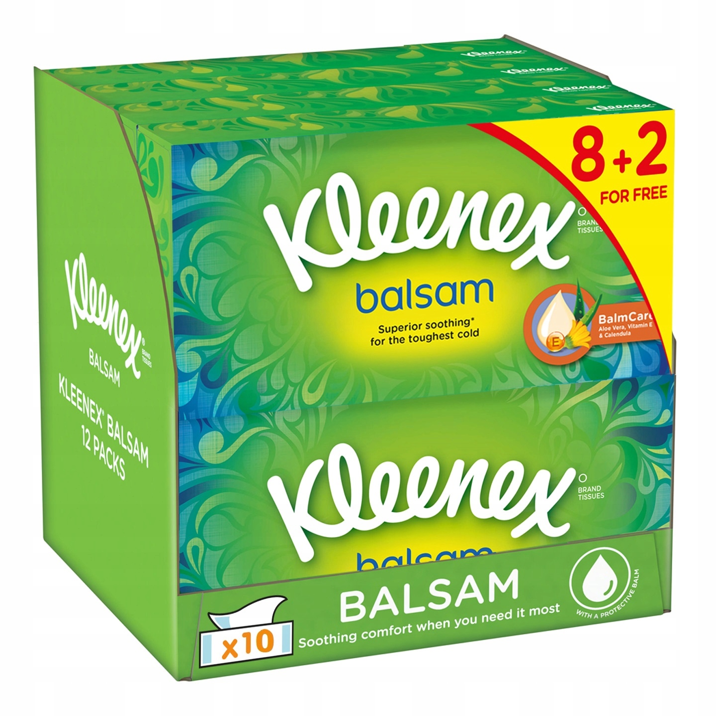 

10x Chusteczki higieniczne Kleenex Balsam Box 64sz