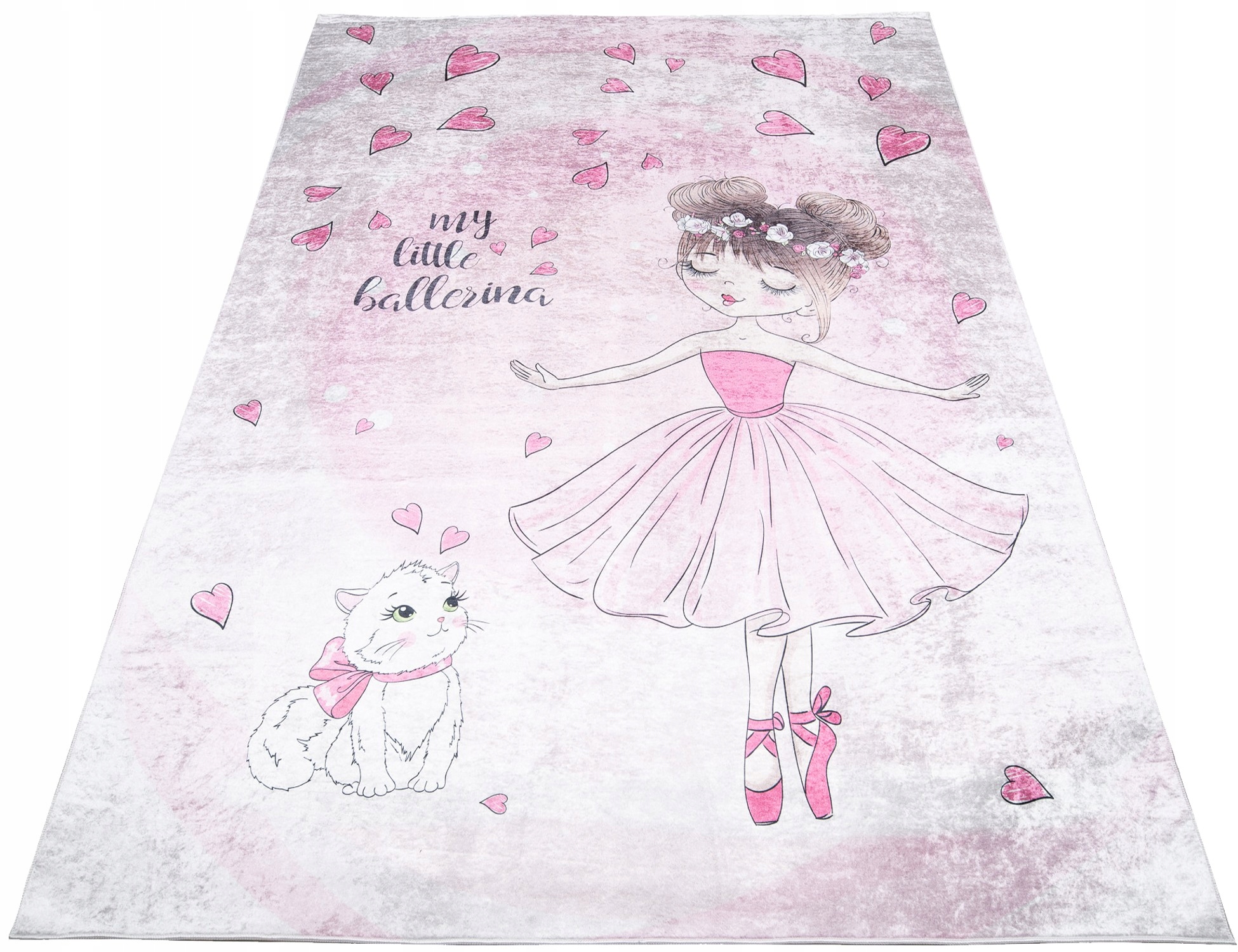Koberec Barevný Dětský 140x200 Baletka Kočička