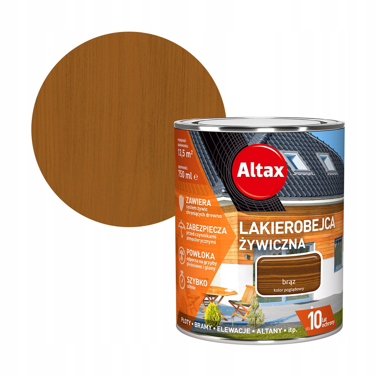 

Altax Lakierobejca Żywiczna 0,75L Brąz
