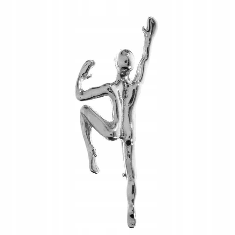 Zajímavá Stříbrná Brož Alpinista 925 Lezení