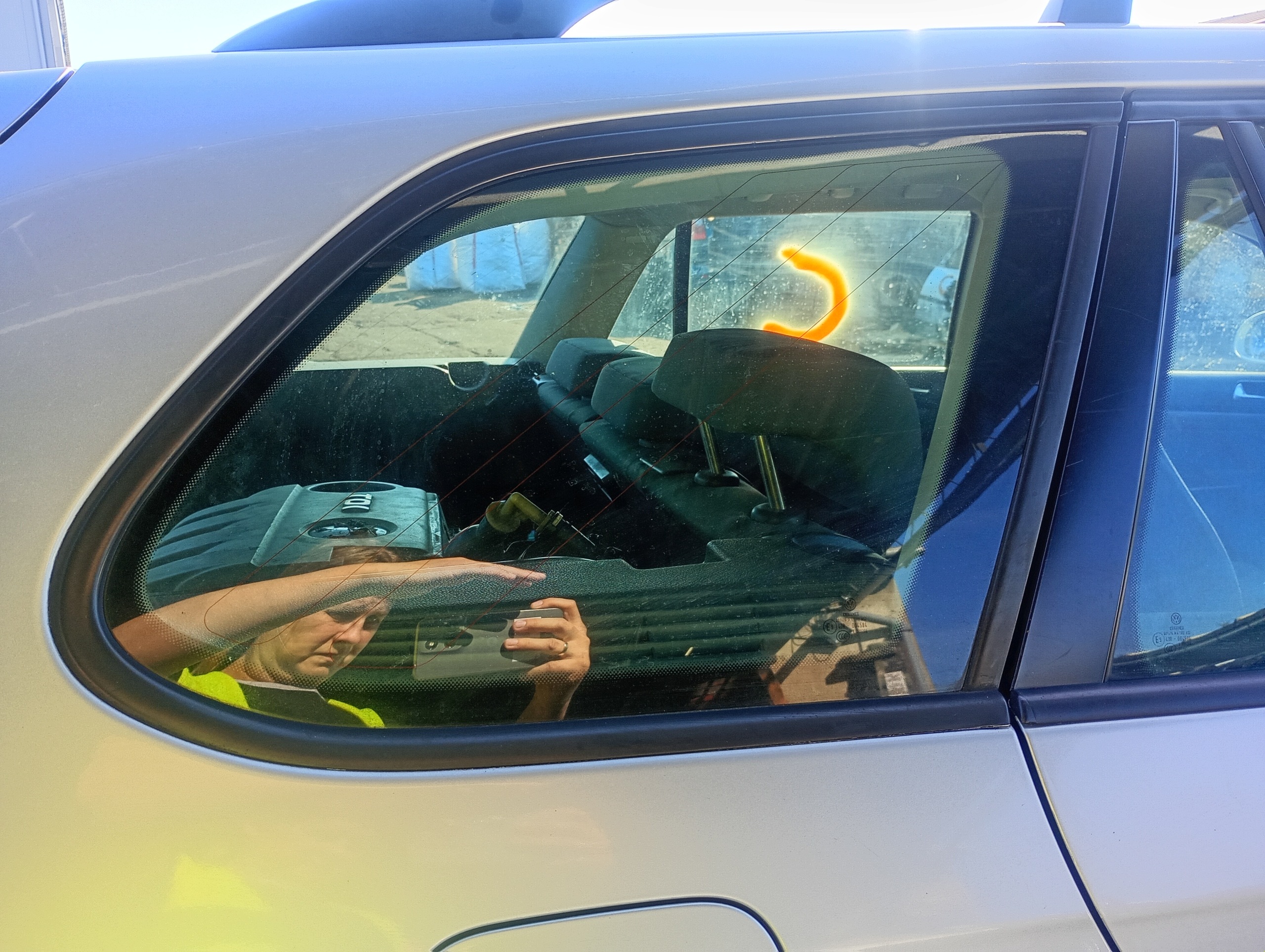 fenster seitlich karoserie rechts hinten heck VW Golf V 5 07-09