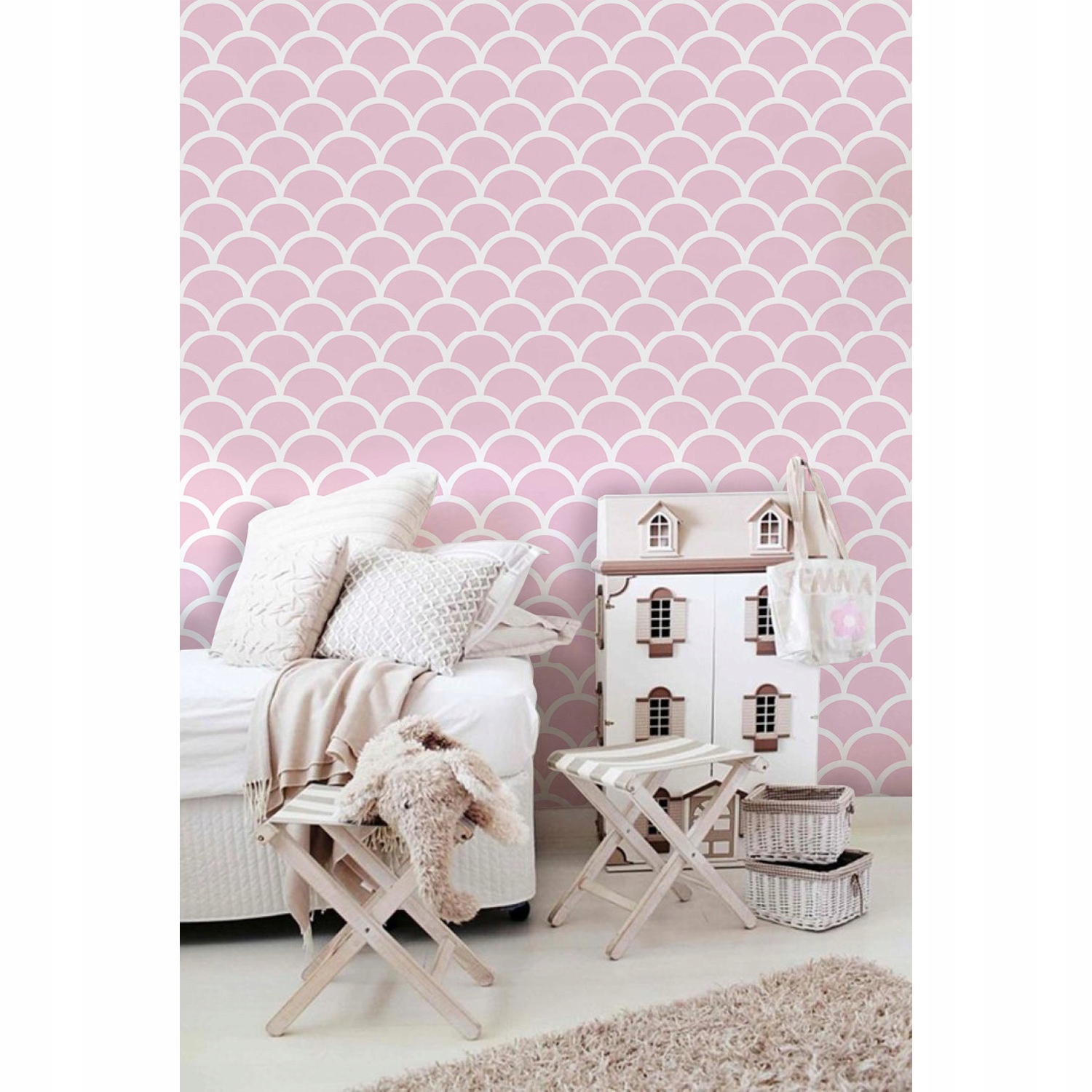 

Fototapeta ścienna Różowe japońskie kółka 290x290