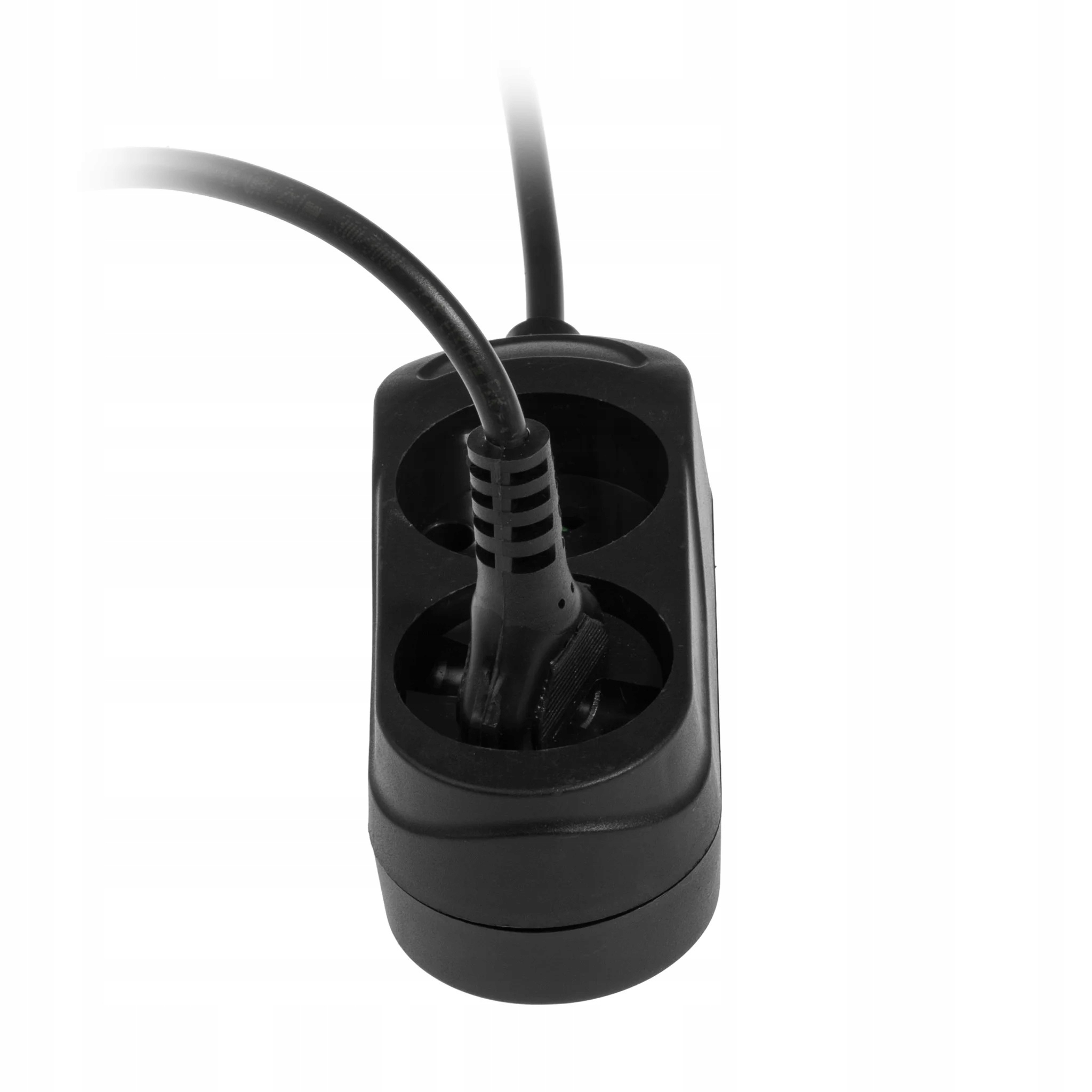 Przedłużacz podwójny PS-260/1 czarny 100% POLSKI Kod producenta PS-260/1 m