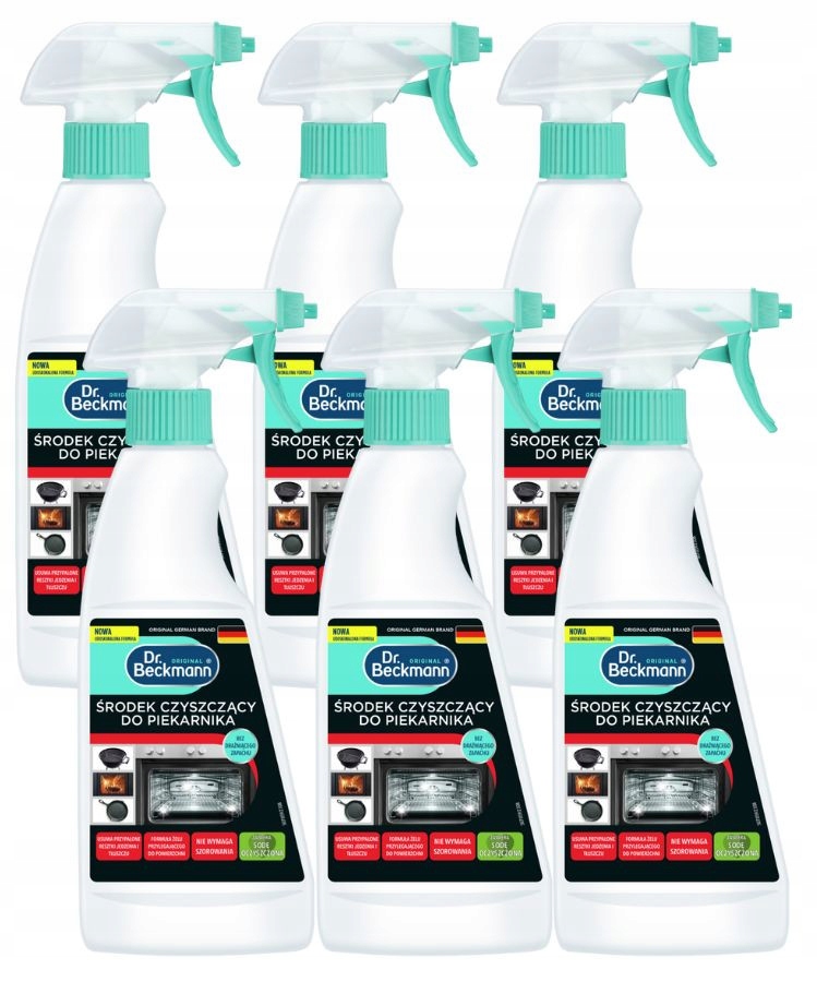 Levně Dr. Beckmann Čisticí prostředek na troubu, krbové sklo pro grily 375 Ml x6