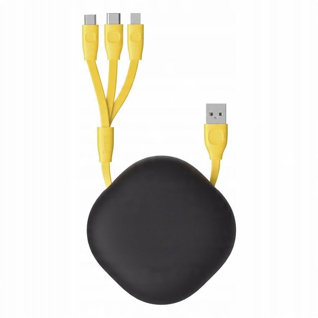 

Baseus Zwijany kabel 3w1 Lightning Usb-c micro Usb
