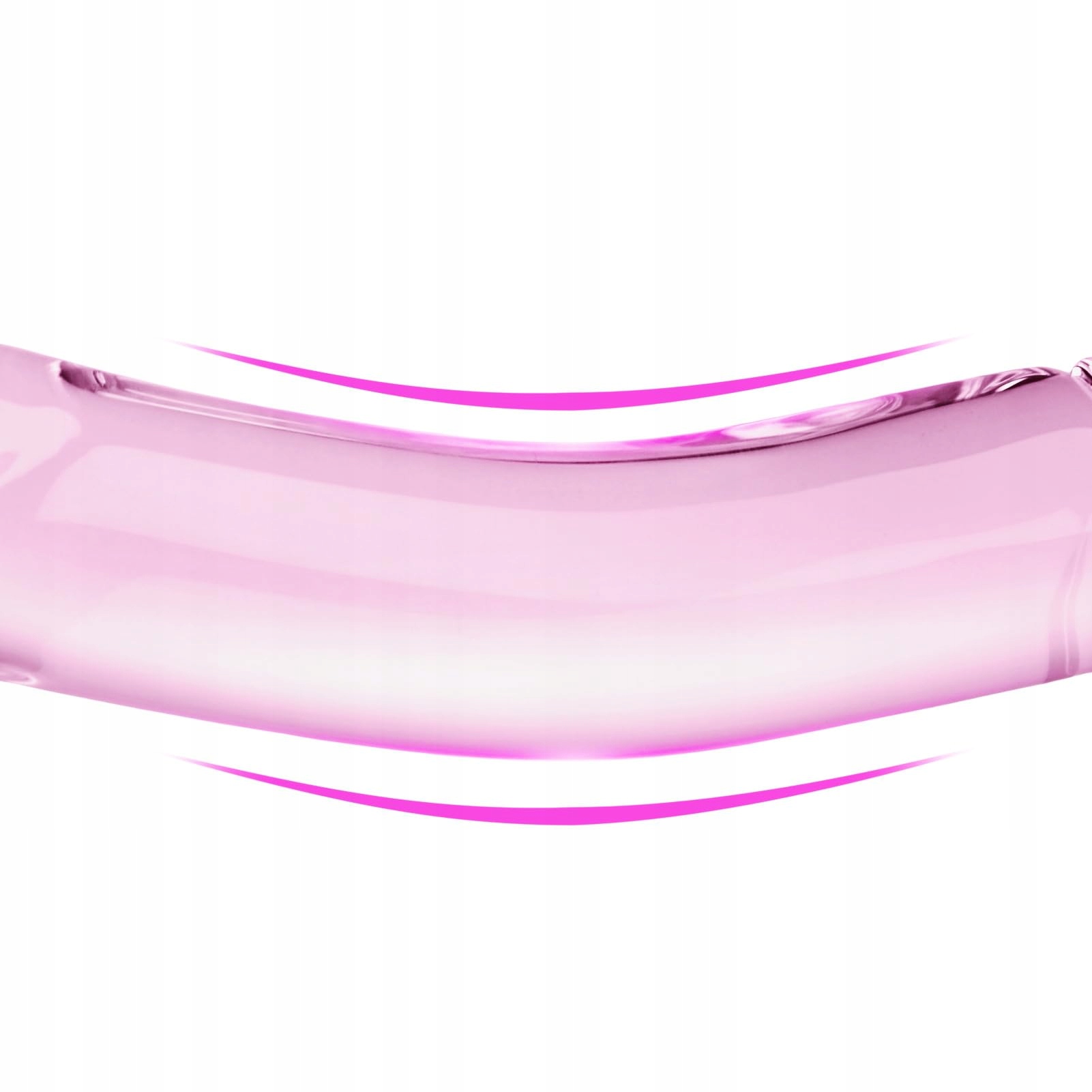 ROLUCK Szklany Dildo Podwójny Kryształowy Penis Analny — miniatura 7