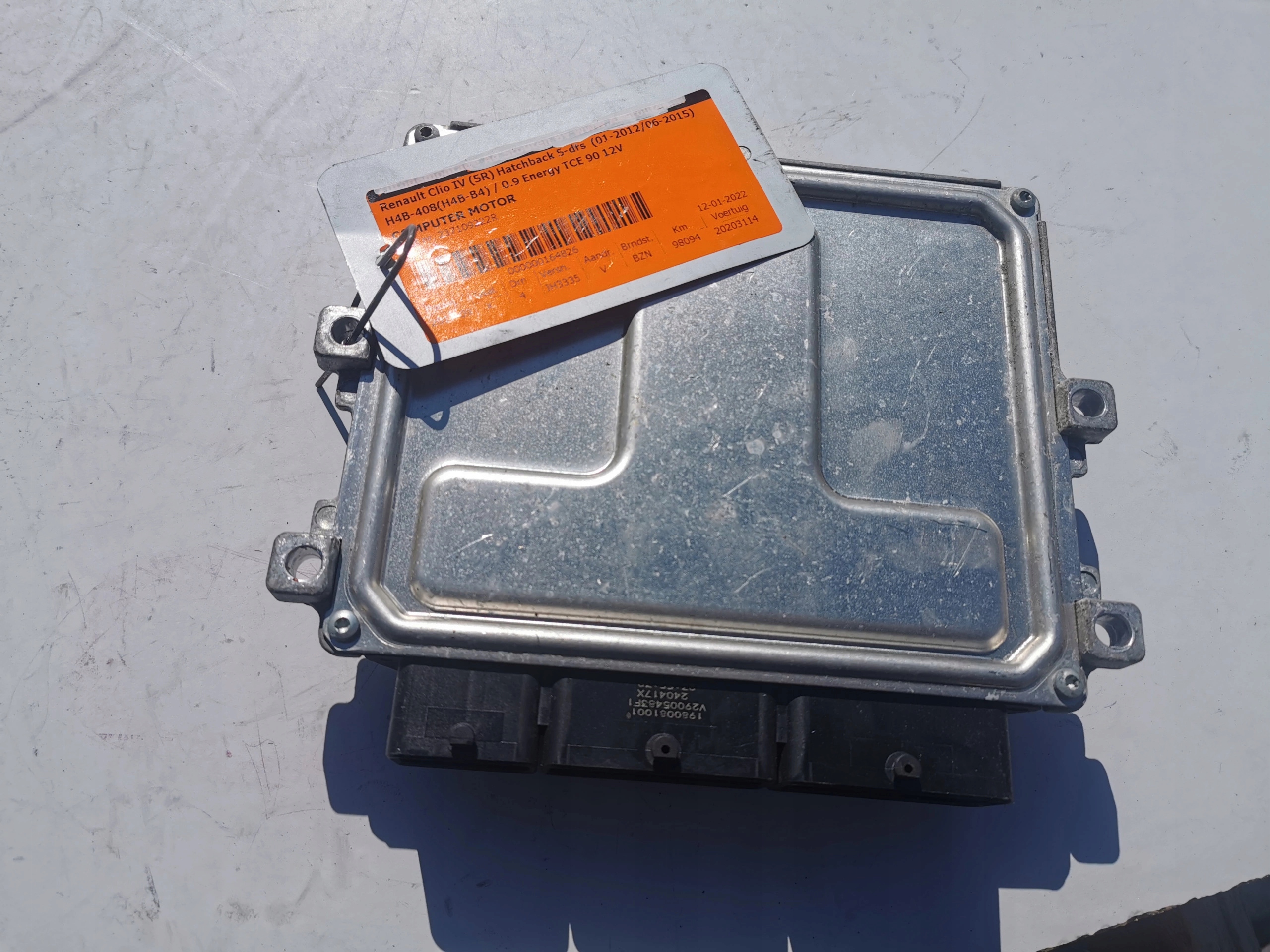 RENAULT CLIO 0.9B V29086932A 237109222R computer E