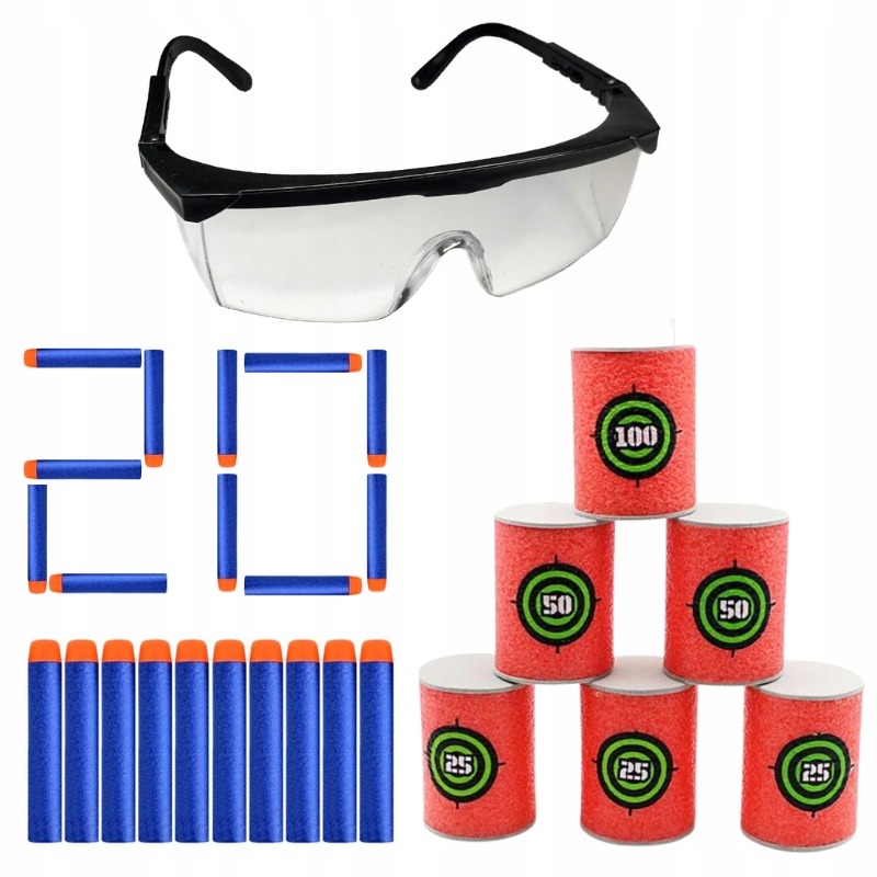 

Okulary Ochronne Do Nerf Beczki 20 Strzałki