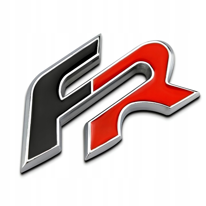 Emblemat Logo Znaczek Do Seat Fr Metalowy Na Klapę Tył Czarno Czerwony Nowy