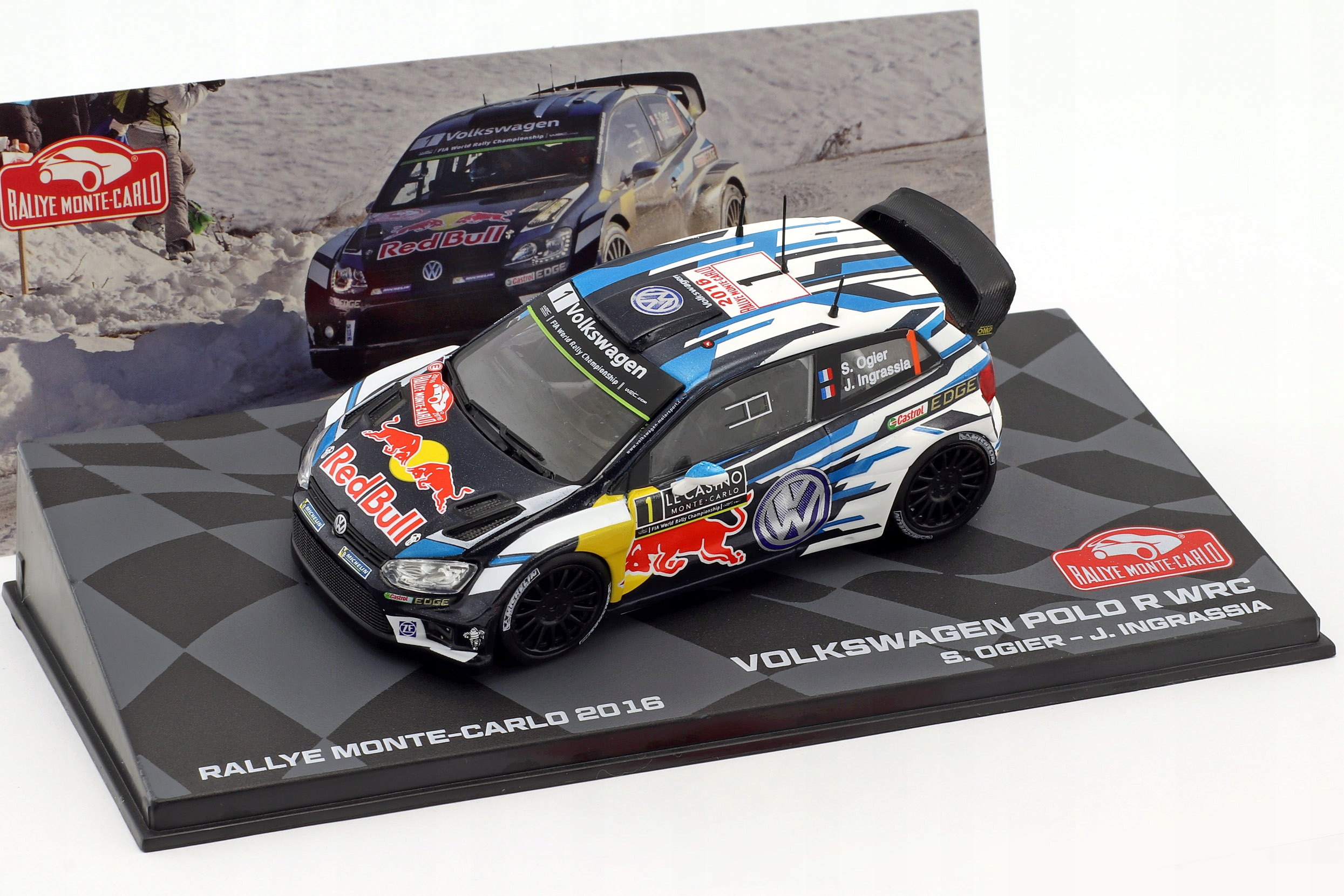 Altaya Vw Polo Wrc S.Ogier Monte Carlo 2016 1:43