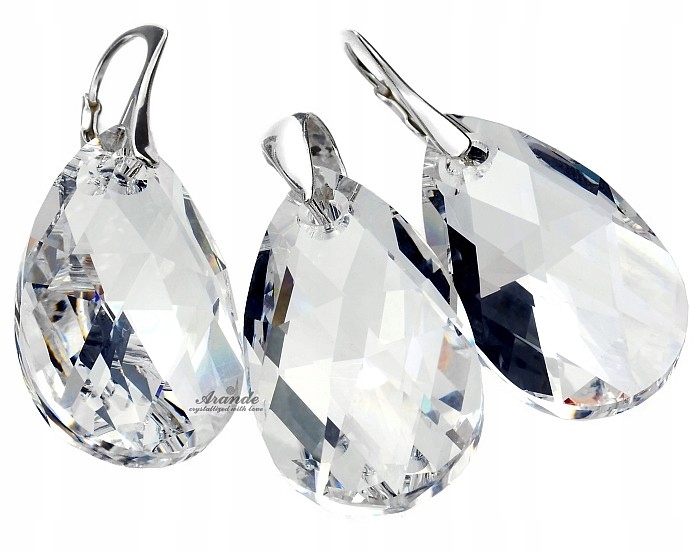 Krystaly Komplet+Řetízek Crystal Velké Krystaly