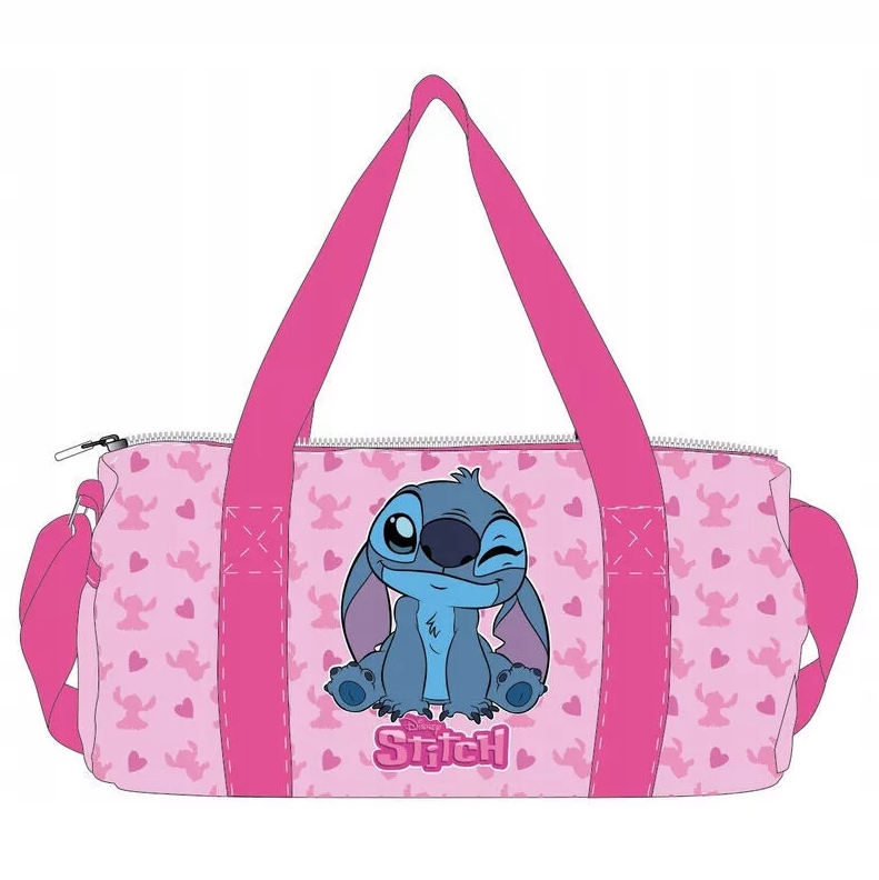 TORBA SPORTOWA / PODRĘCZNA STITCH RÓŻOWA DISNEY na trening basen nocowanke