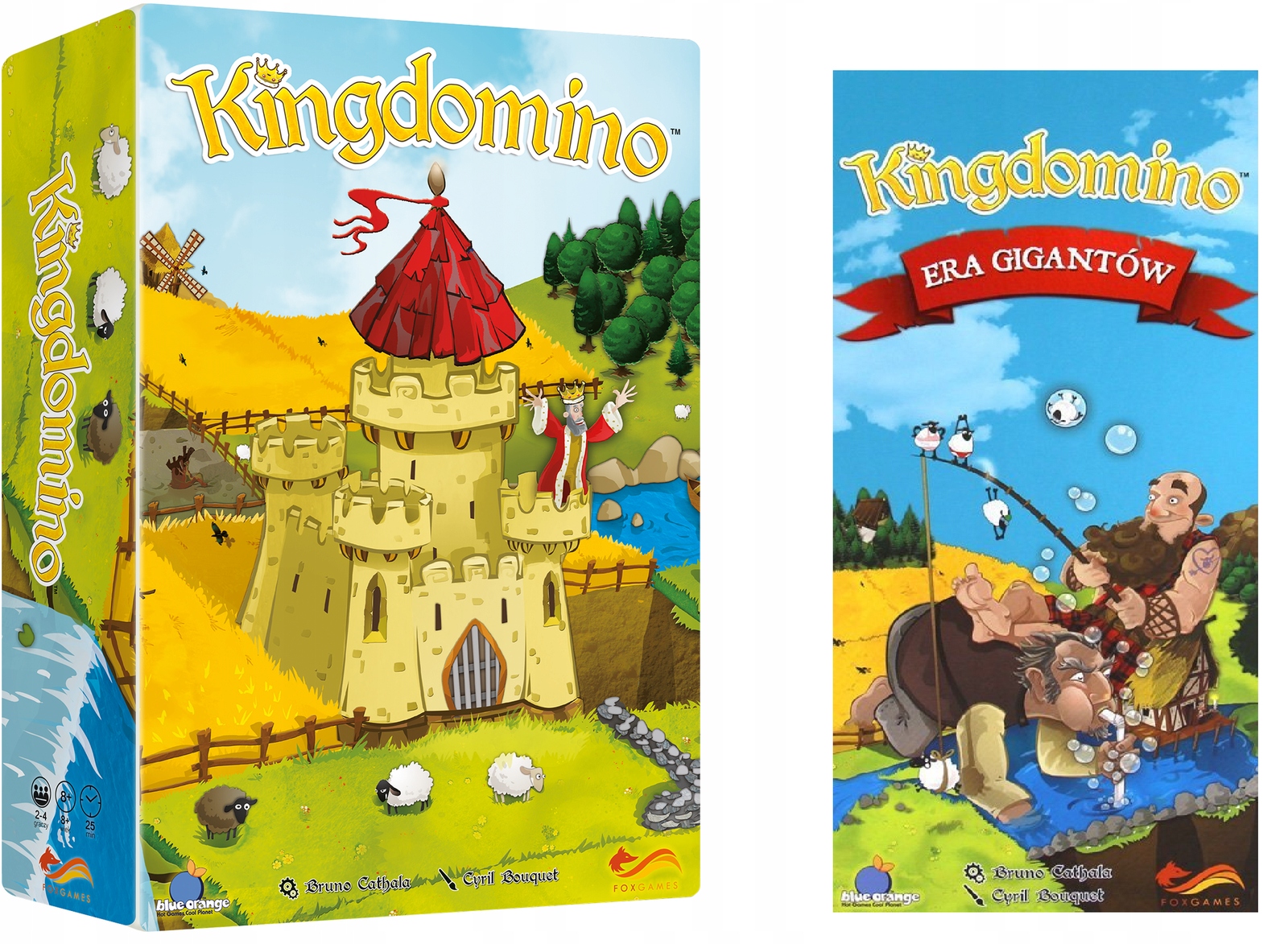 Kingdomino Gra Roku Planszowa Podstawa +rozszerzenie Dodatek Era Gigantów
