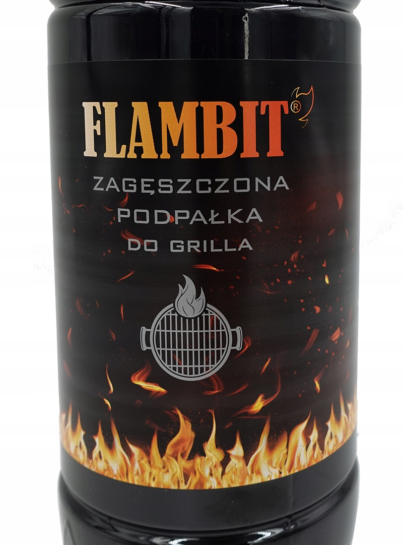 Rozpałka w płynie do grilla kominka pieca podpałka FLAMBIT wydajna 6L Waga 6 kg