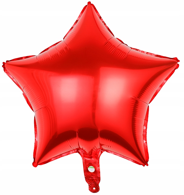 GWIAZDA 18" cali balon foliowy CZERWONY 45cm red EAN (GTIN) 630291136333