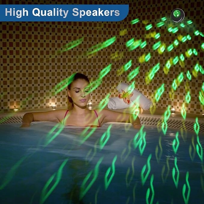 Głośnik bluetooth pod PRYSZNIC z kulą LED, wodoszczelność IP65 Model D39