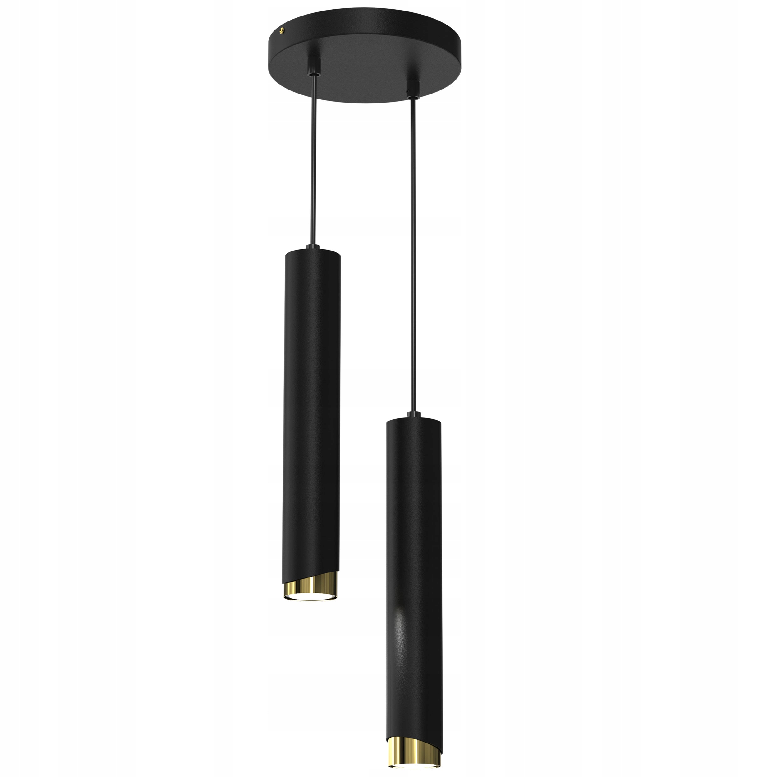 Závěsné Stropní Svítidlo Trubice Metal GU10 Loft Spot Černá Gold