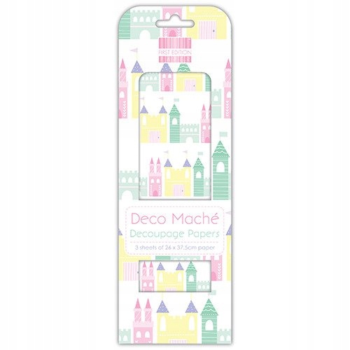 Papier do decoupage Deco Mache zamek