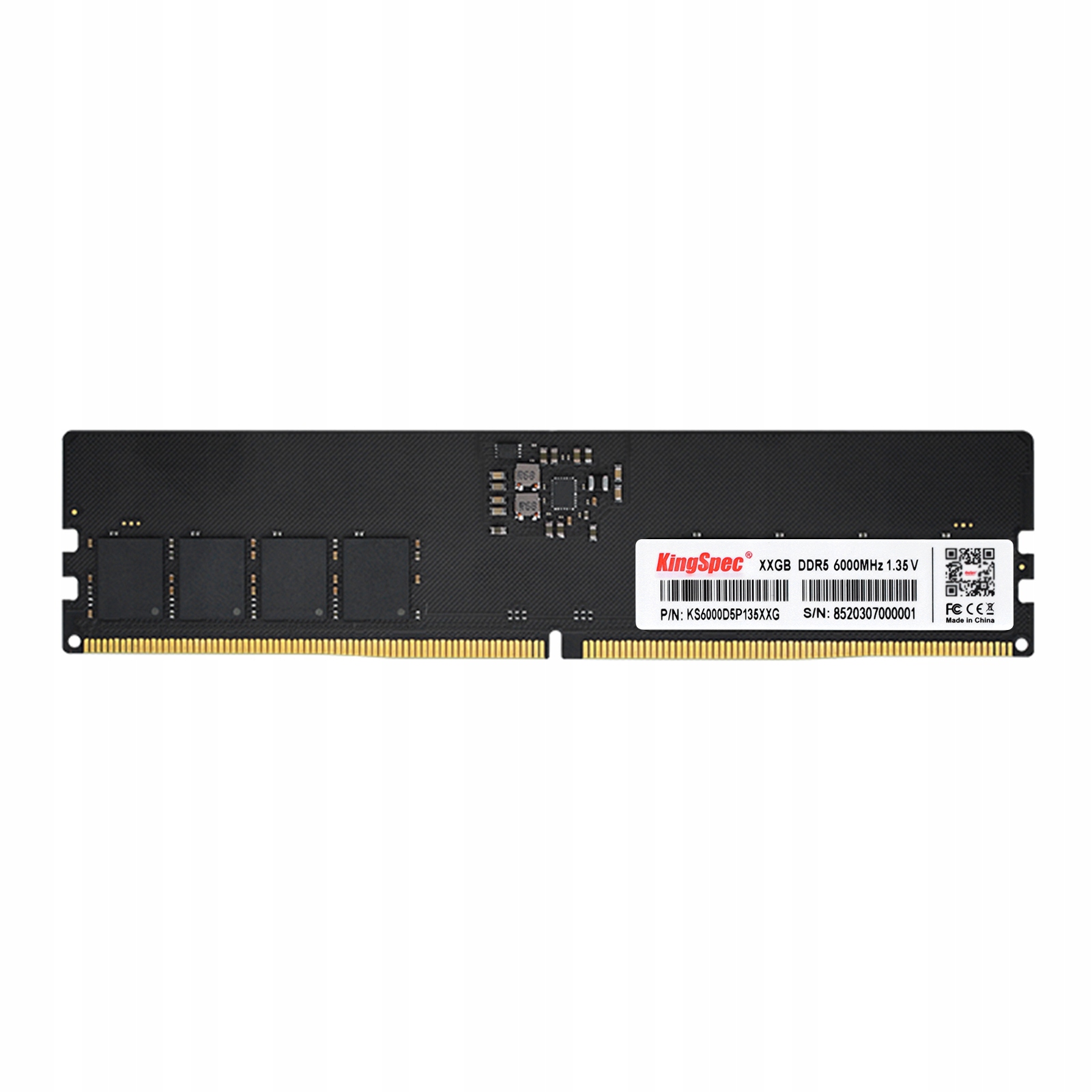 KingSpec Pamięć Ram DDR5 16GB 6000MHz 1.25V CL34 do Pc (Komputer)