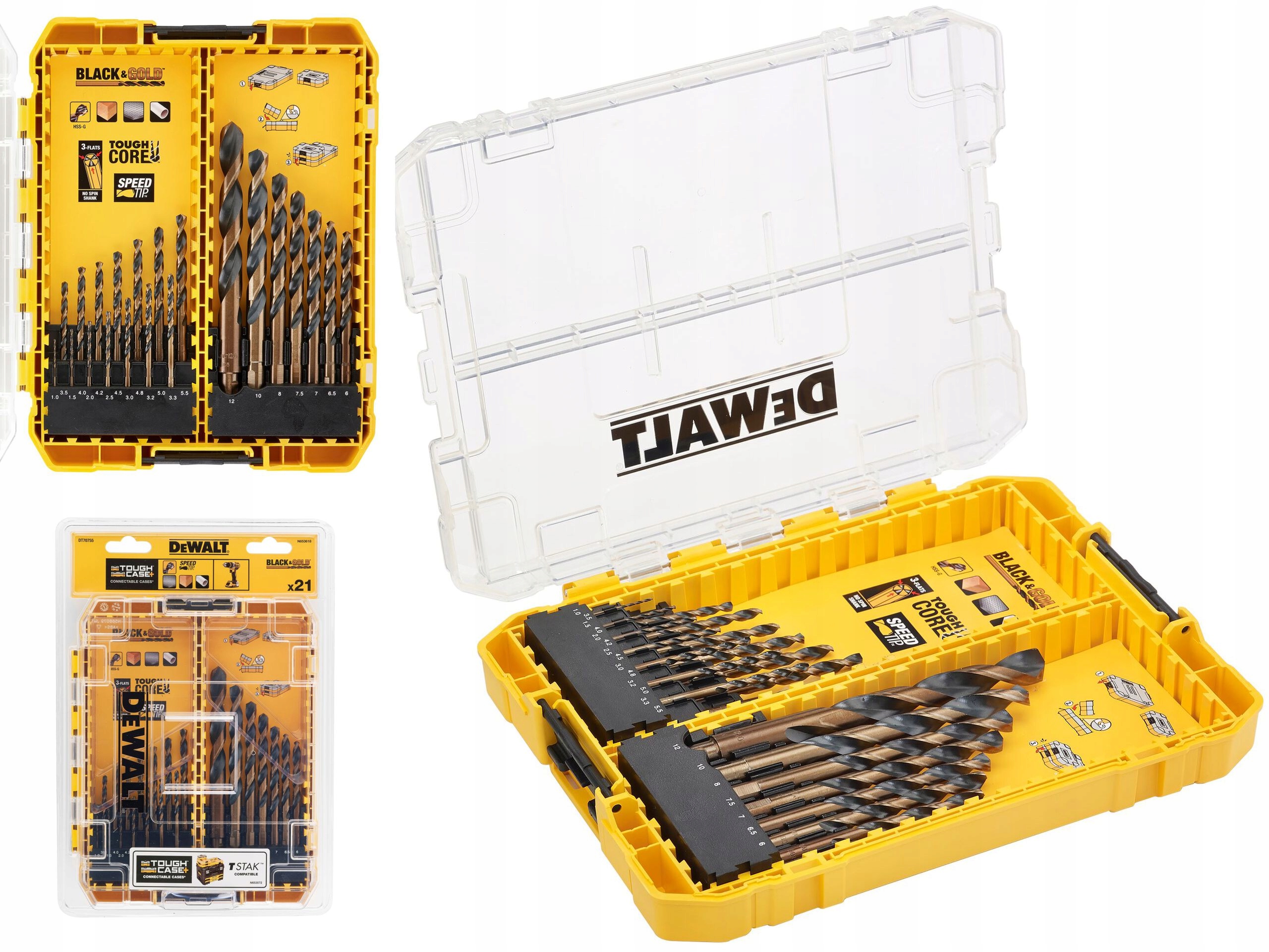 Dewalt Sada Vrtáků Do Kovu 21 Ks Toughcase