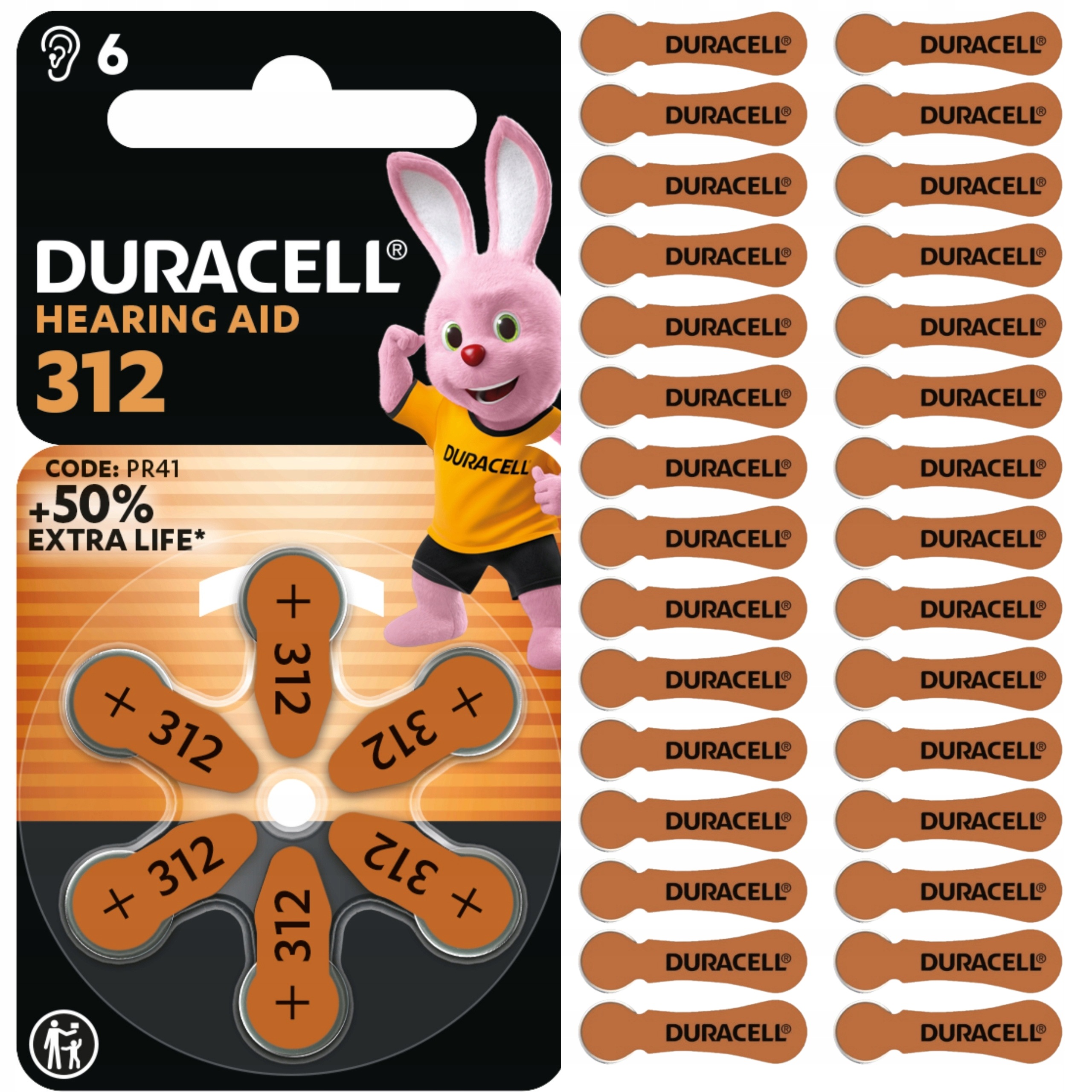 Baterie Aparatów Słuchowych 312 Pr PR41 Duracell 30x Wygraj Wyjazd Na Mecz