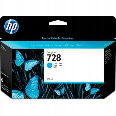Atramentová náplň Hp 728 Cyan F9J67A 130ml Hp T730 T830 2025r. Orig.