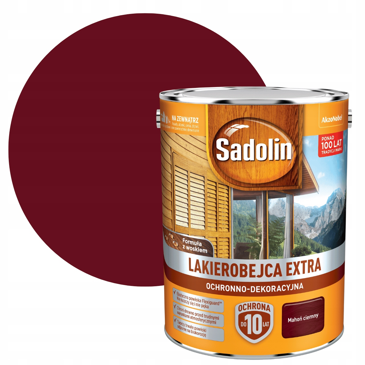 

Sadolin Extra 5L Lakierobejca Mahoń Ciemny