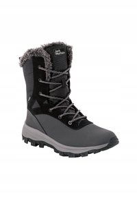 Jack Wolfskin Černé Sněhule S Kožešinou A Přírodní Kůží 37,5 6DA