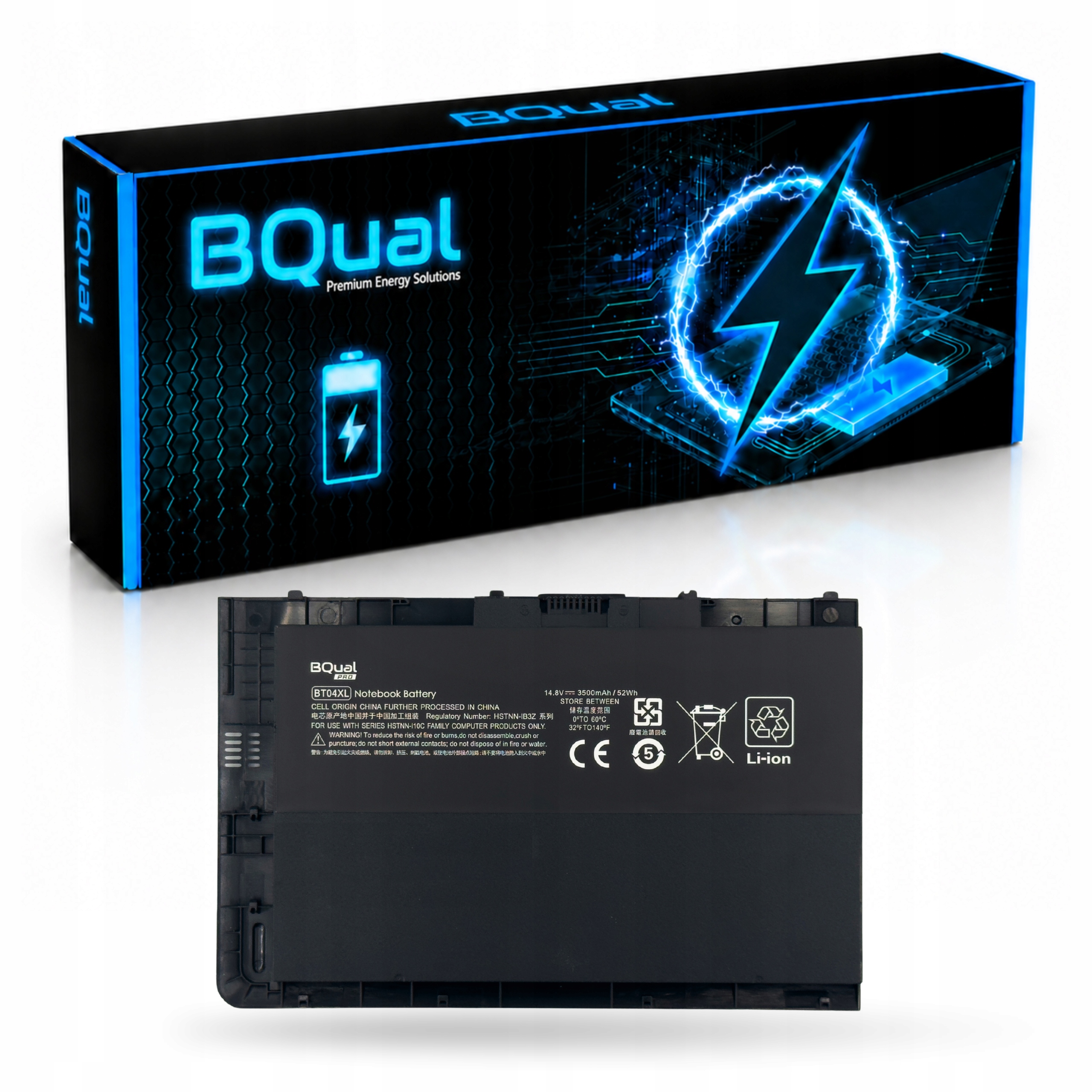 Bateria BT04 BT04XL do laptopa Hp EliteBook Folio 9470m 9480m 52Wh 687517
