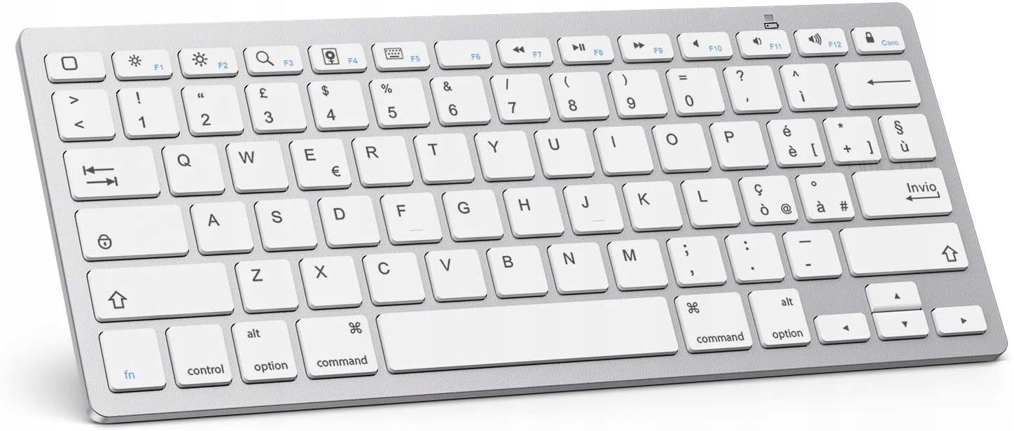 QWERTY BEZPRZEWODOWA KLAWIATURA BLUETOOTH NISKI SKOK MAŁA CICHA APPLE iINNE