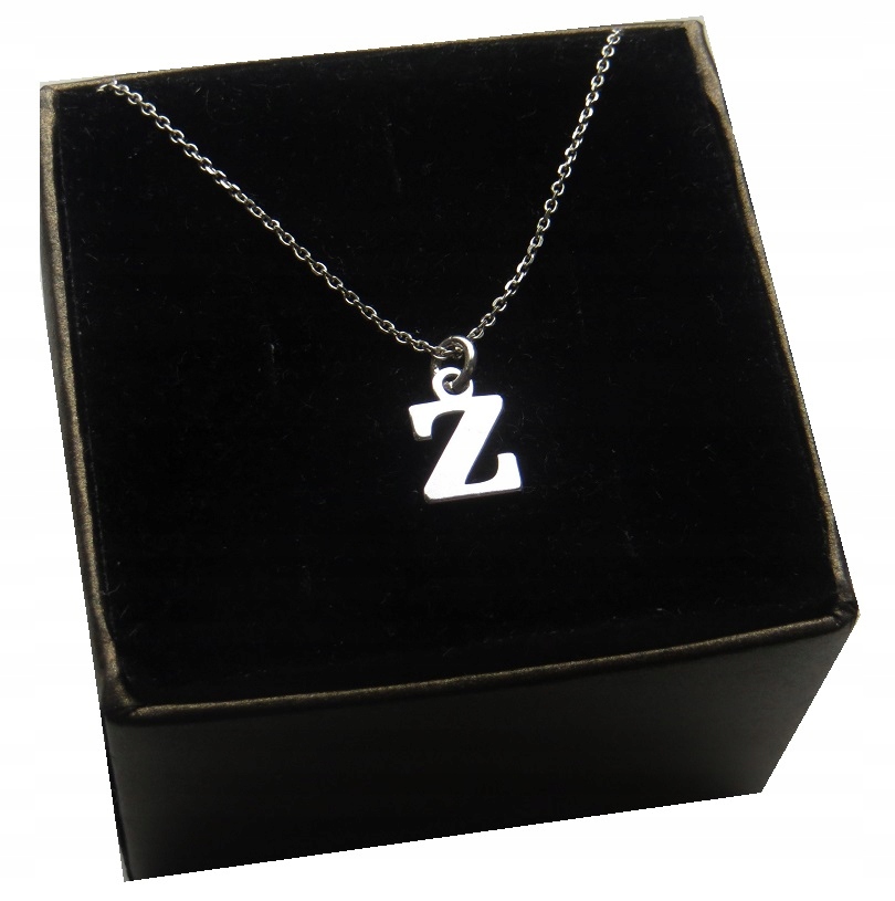 

Naszyjnik łańcuszek literka Z srebro 925 40 cm