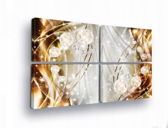 Obraz 120x80 Luxus lesk diamanty zlato stříbro lesk svátek glamour