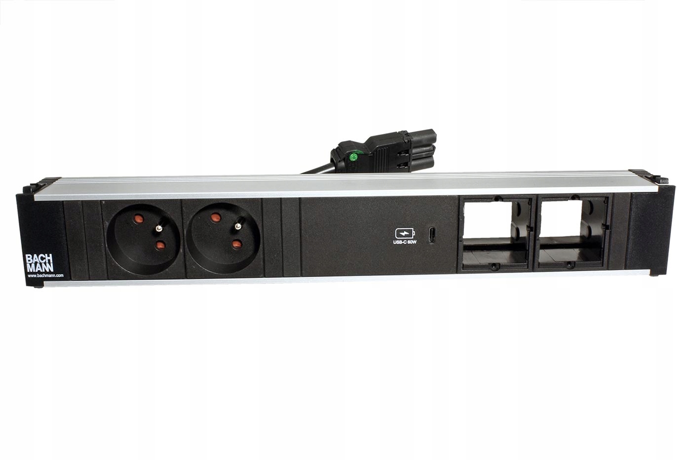 Bachmann Oni, box pro 6 modulů, 2x zásuvka Cz, zdroj 60W(USB C), 2x volné