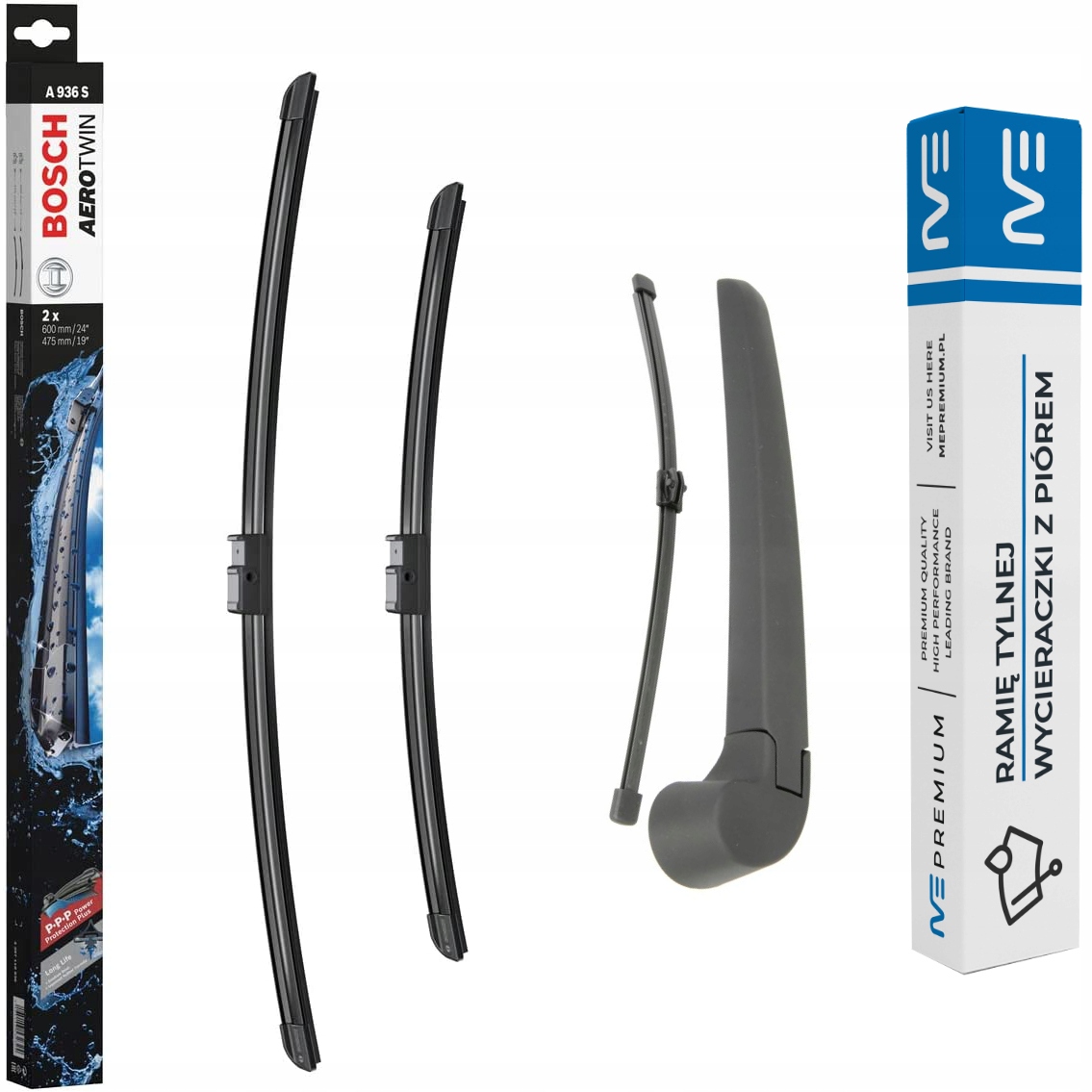 ME-000037 3397118936 - Стеклоочиститель передний + задний для AUDI A3 8P1 2003-