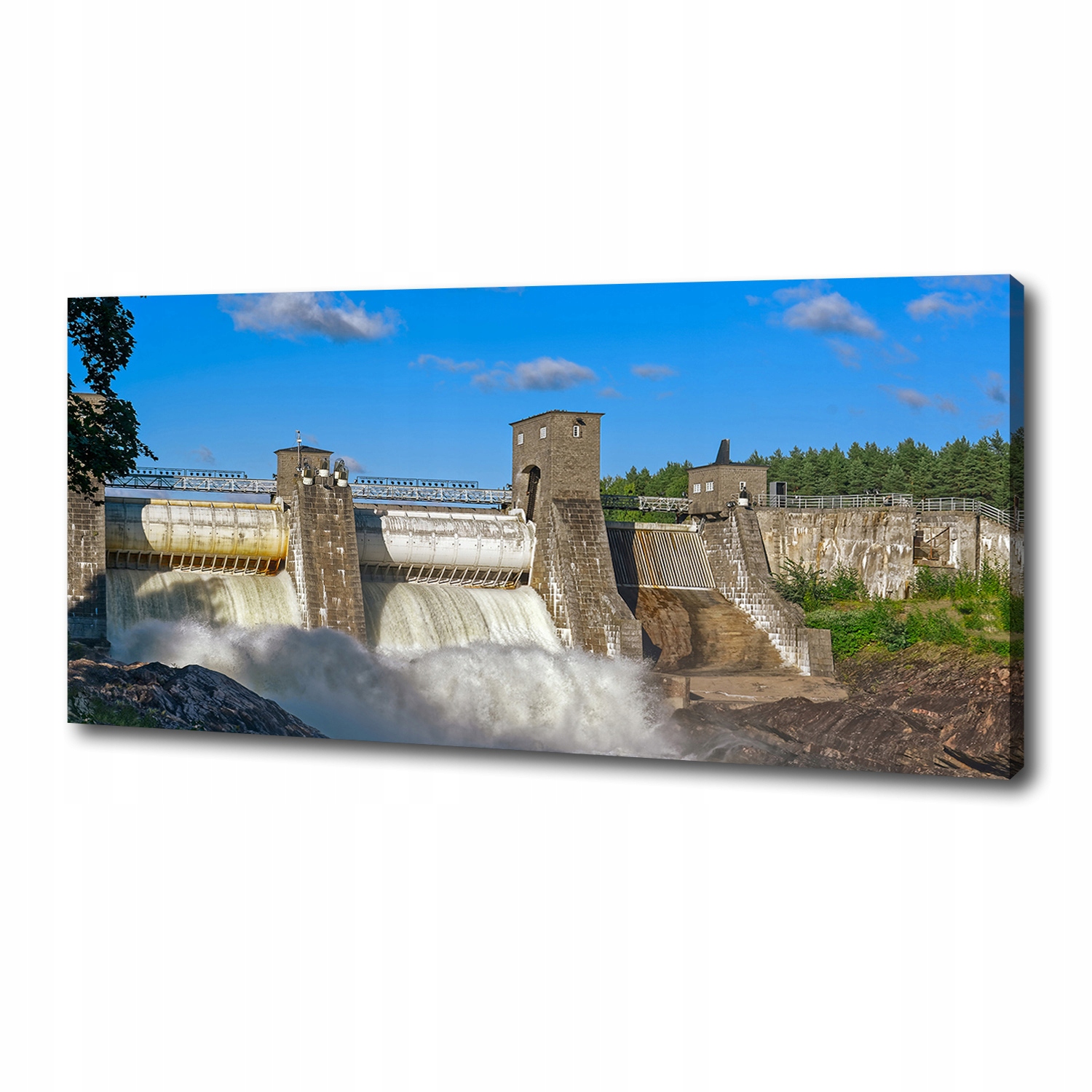 

Foto obraz duży na płótnie Zapora wodna 125x50 cm