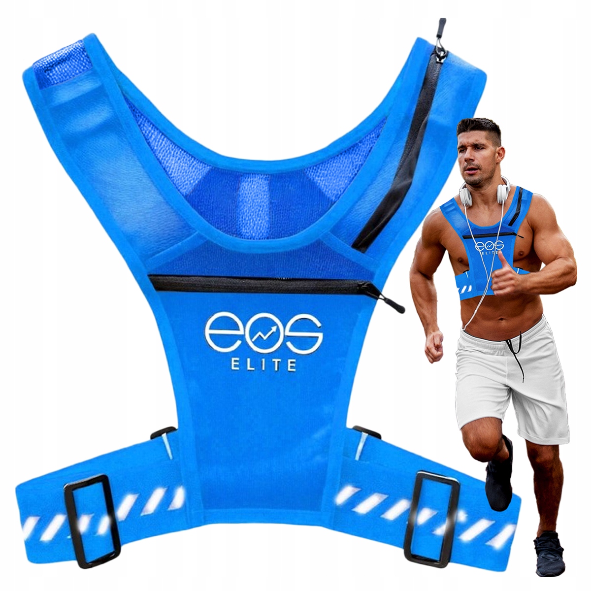 Běžecká Vesta Kolo Reflexní Batoh Kapsa Na Láhev Premium