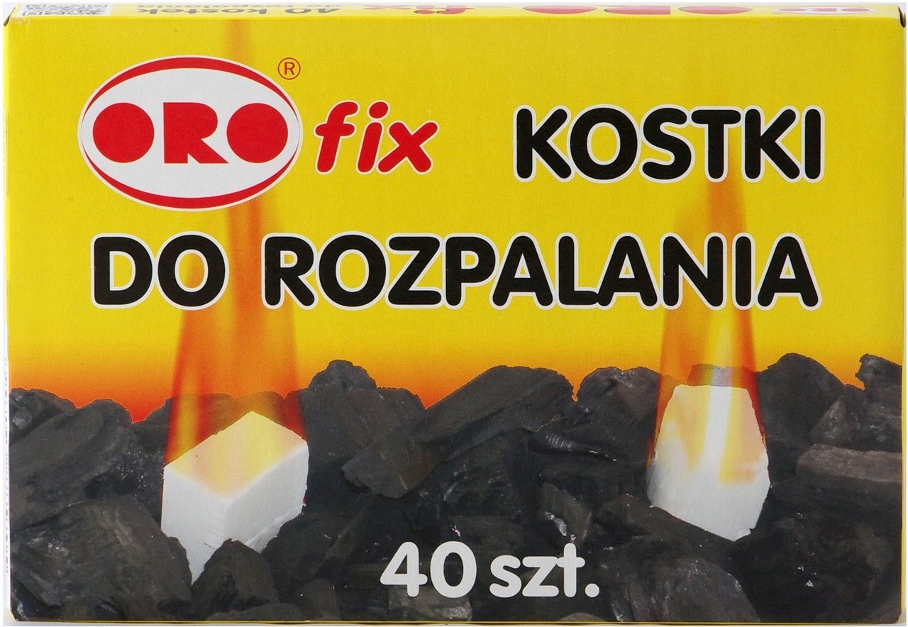 

Oro Fix podpałka do grilla biała kostka 40szt