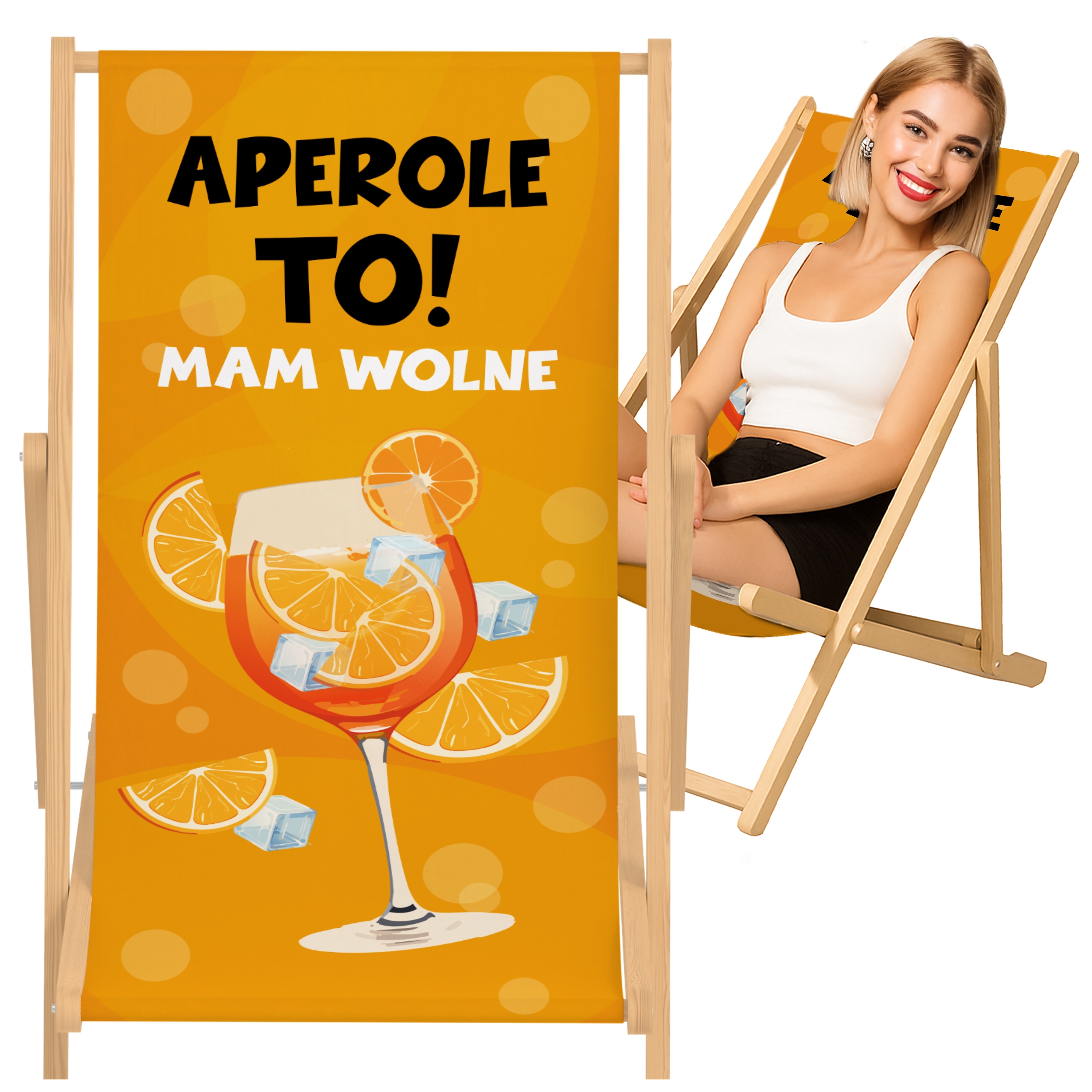 Leżak Plażowy Aperole To Mam Wolne Aperol