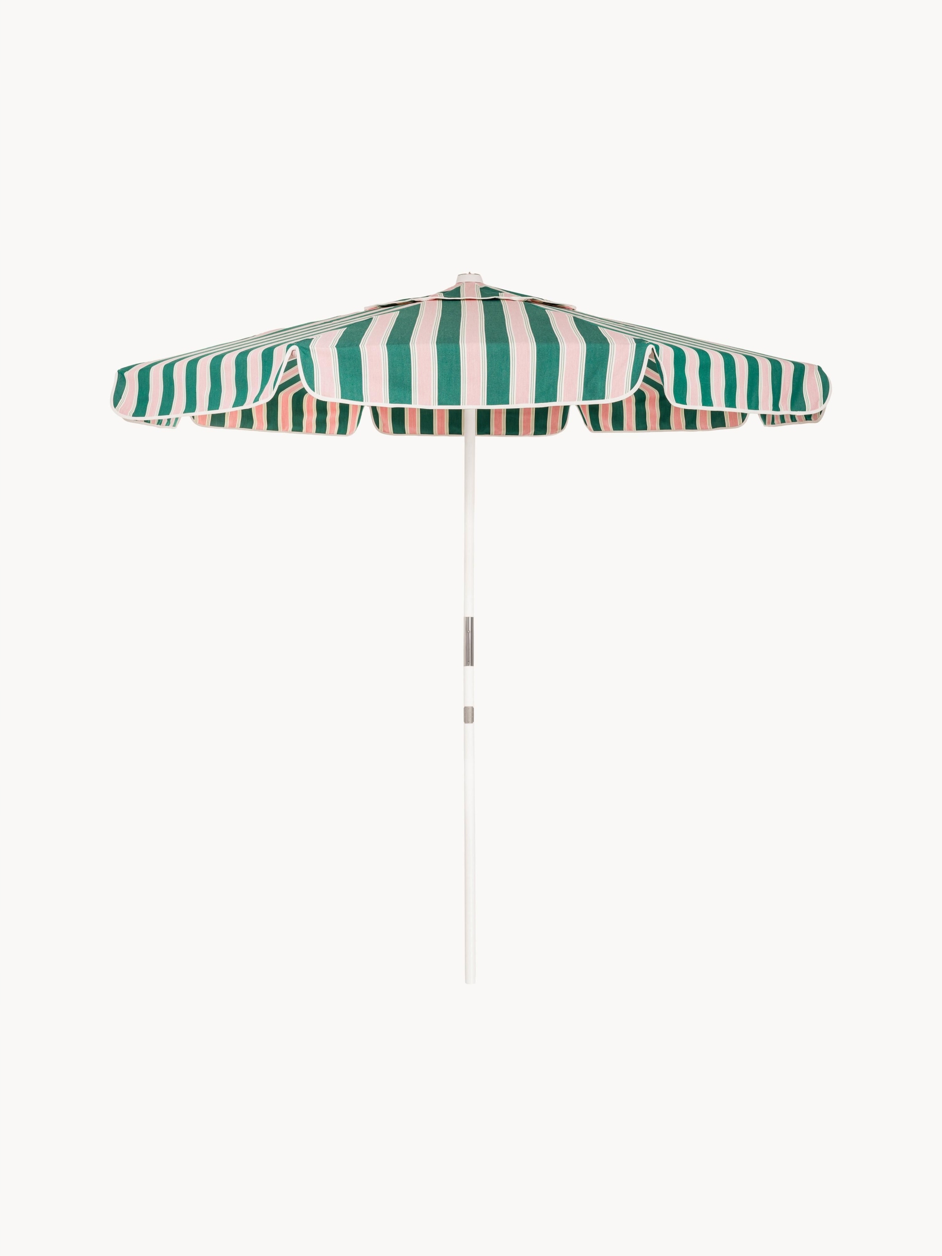 Business & Pleasure Parasol ogrodowy Ø 213 x H 244 cm Green Stripe