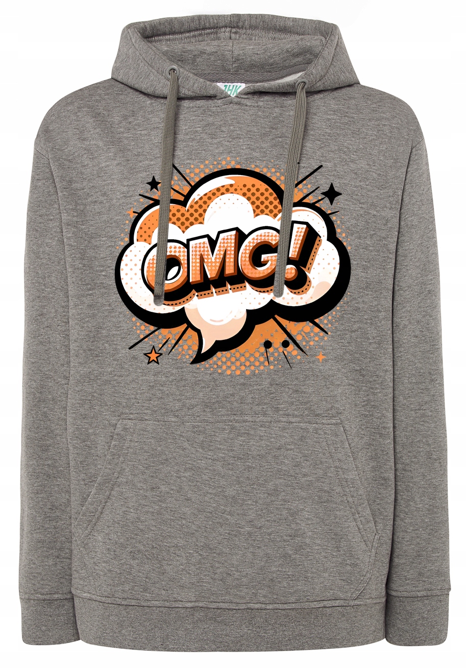 Pánská mikina s kapucí Komiksová Omg! Comics Swag Boom 4XL