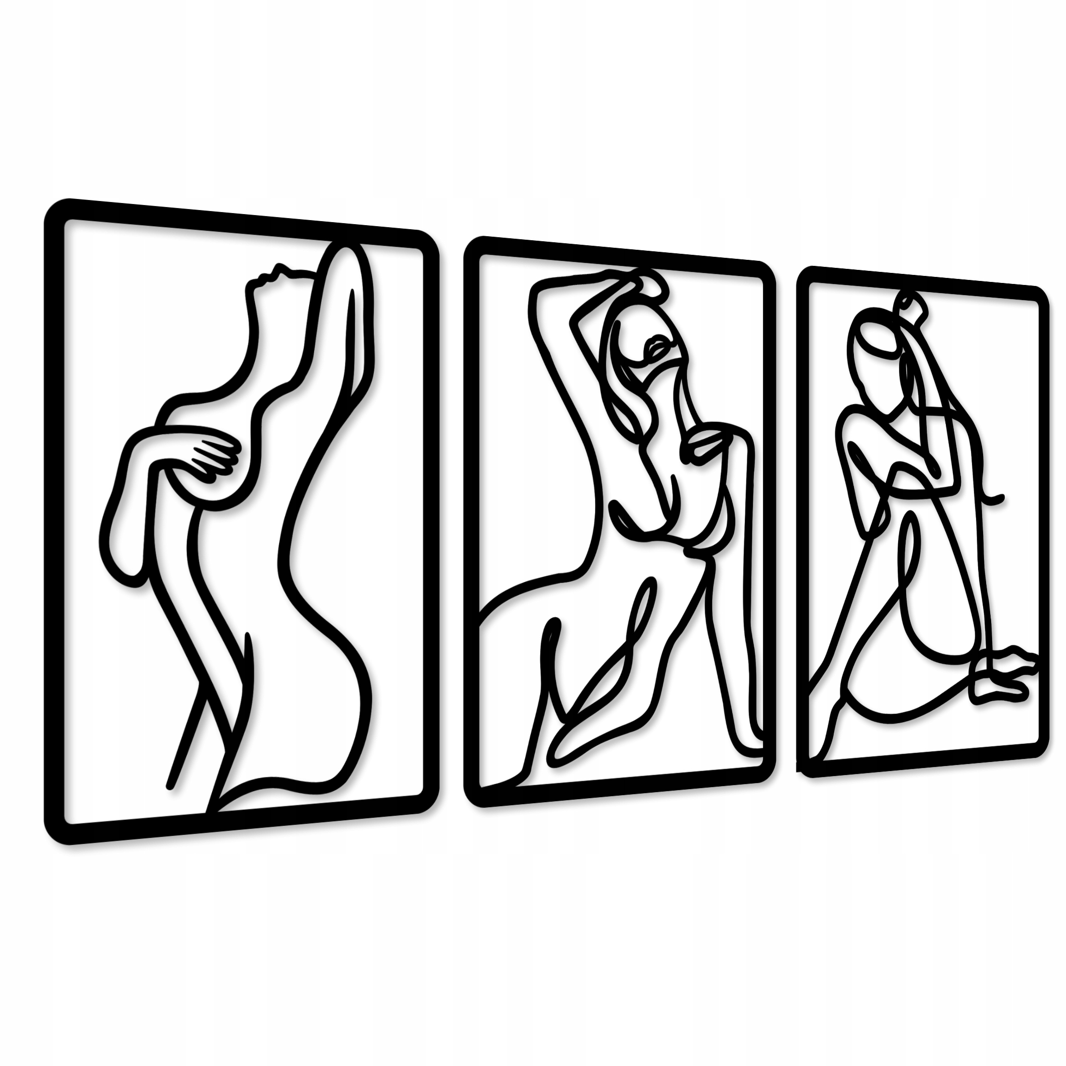 Obraz Prolamovaný Triptych Žena Obrazy Do Obývacího Pokoje Kuchyně Ozdoba Velké Ženy