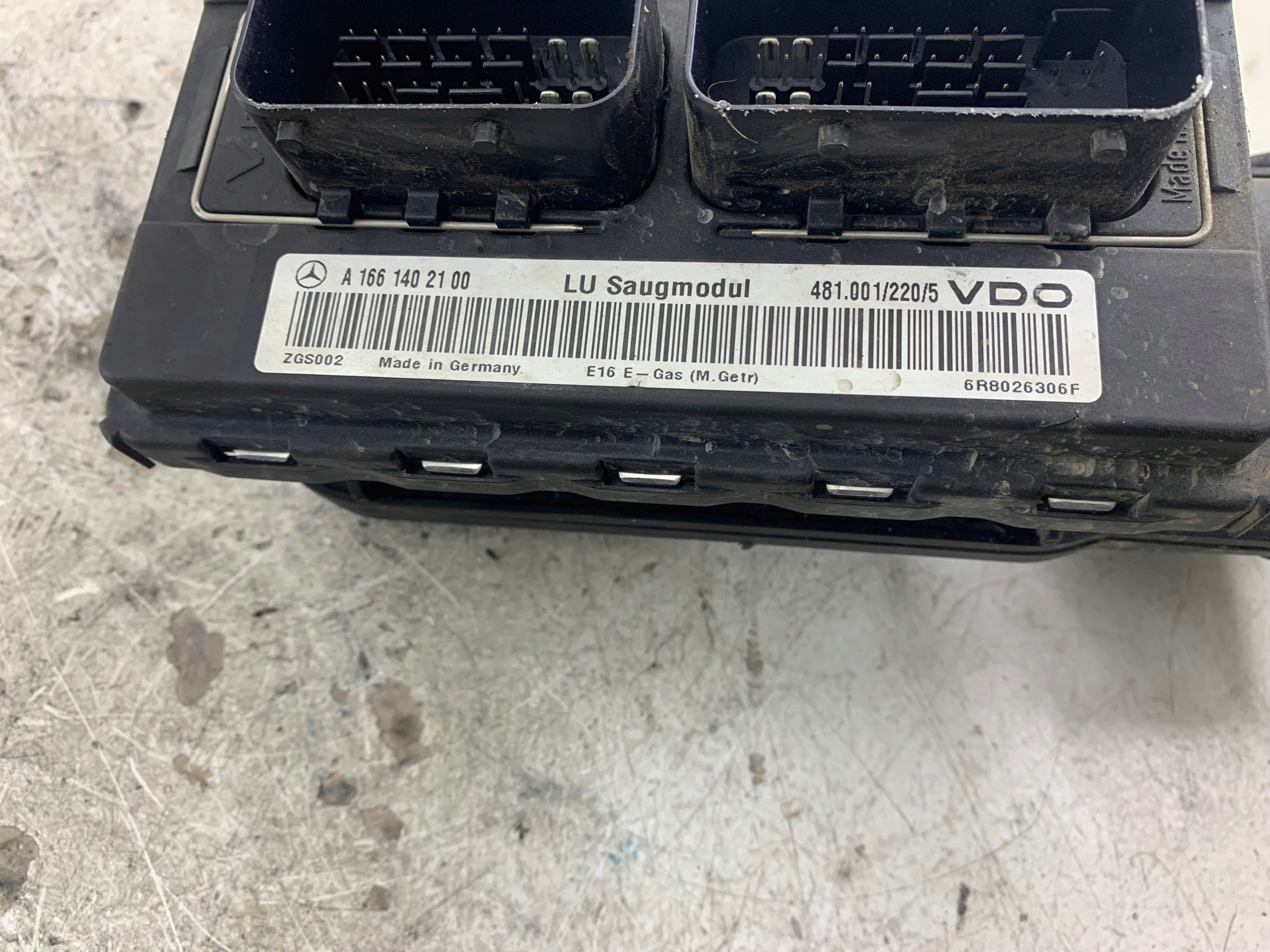MERCEDES W168 1.6 control unit of the engine flow meter A0265450532